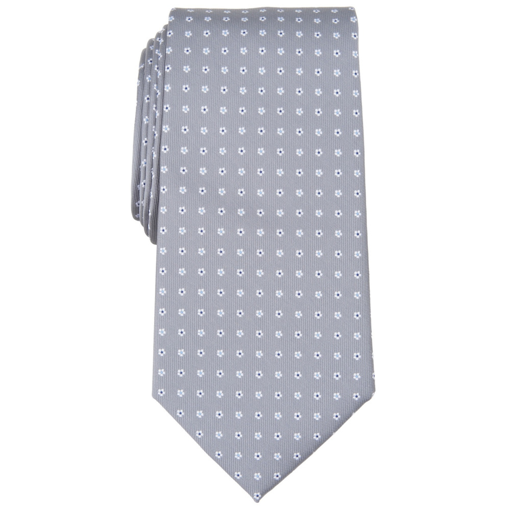 Club Room Men Dooley Dot Tie Silver